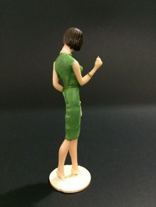 1950 ' s Wilton Chicago 43 Woman in Green Dress Plastic Vintage Figure Cake Topper 3