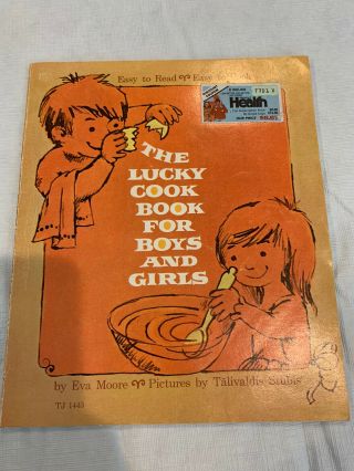 Vintage The Lucky Cook Book For Boys And Girls By Scholastic