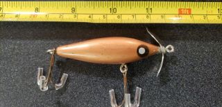 Vintage Paw Paw Little Shiner Fishing Lure Copper