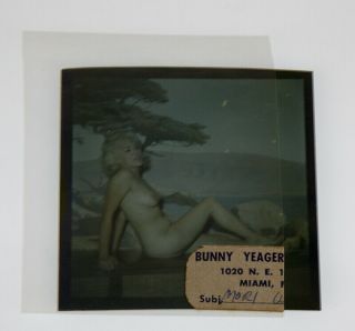Bunny Yeager 1950s Color Camera Transparency Seductive Maria Stinger Couch Candy 2