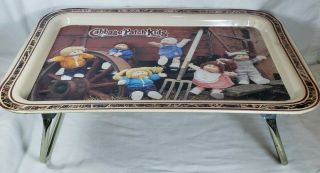 Cabbage Patch Kids 80s Metal Tin Retro Lunch Lap Tray Tv Retro Vintage