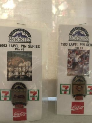 Set Of 11 Colorado Rockies 1993 Lapel Pin Series - Pins 3 - 13 1993 MLB 2
