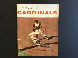 1963 St.  Louis Cardinals Yearbook (stan Musial Last Season)