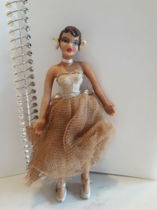 Vtg Hawaiian Hula Girl Doll Figurine 50 