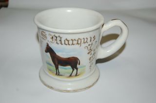 Antique Mule Occupational Shaving Mug C S Marquis Limoges O Zimmerman Monmouth