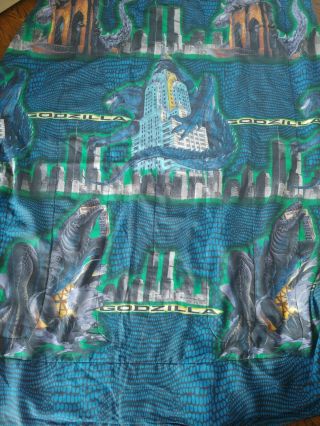 Vintage Godzilla The Movie Comforter Bedding Toho 1998 Rare Full Size Double