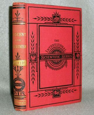 Antique Science Biology Book The Doctrine Of Descent And Darwinism Schmidt 1877