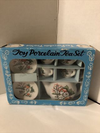Vintage Toy China Tea Set Made In Japan Porcelain
