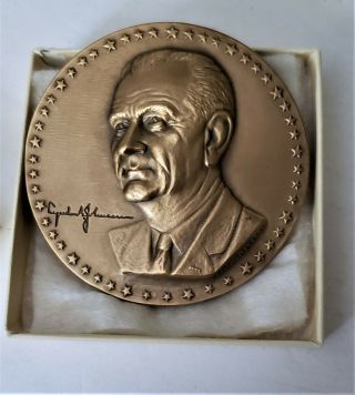 Antique Vintage Official 1965 Inaugural Medal Lyndon B Johnson Lbj