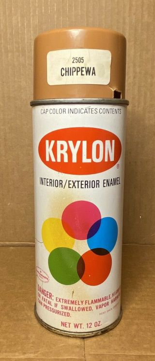 Vintage Krylon 2505 Chippewa Spray Paint Can