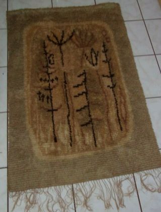 Antique Ryijy (rya) Over - Sized Wall Hanging Hand Woven In Finland