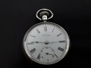 Antique Waltham Mass Solid Silver Pocket Watch Hallmarked 1899 Repair Or Spares.