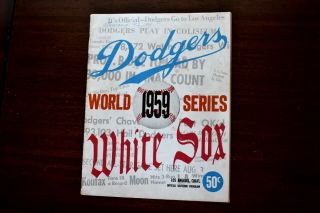 1959 Dodger White Sox World Series Official Souvenir Program Good