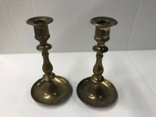 Candle Stick Holders - Made In England - Brass Pair Looks Vintage (1 2