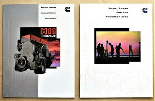 2 1995 Cummins M11 & N14 Truck Engine Brochures 20 Pages Tcmn