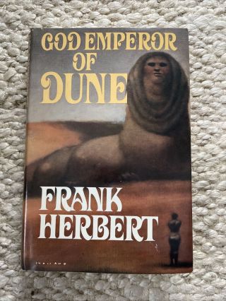 Vtg 1st Ed " God Emperor Of Dune " By Frank Herbert Hc Dj Bce