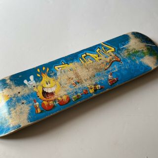 Vintage World Industries Flameboy 90s Skater Graffiti Artist Skateboard Deck