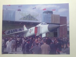 Avro Cf - 105 Arrow:12 " X 9 " Colour Photo Of Rl - 201 - Roll Out 2