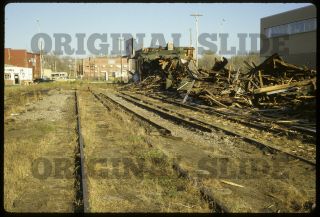 Orig 1984 Slide - Milwaukee Road Milw Depot Eau Claire Wisconsin Railroad Wi