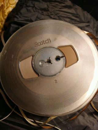 (5) Scotch 3m Studio Reel To Reel Tape 7 " Plastic Reel 1/4 " Vintage Reel To Reel