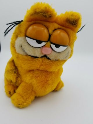 Vintage 1981 Garfield Sitting Dakin Plush Stuffed Animal Toy -