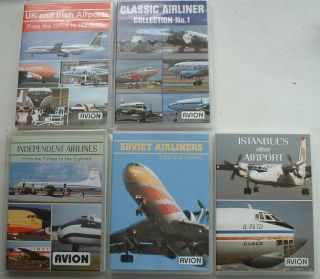 Avion Classic Airliner Dvds Uk Soviet Irish Etc Propliners & Early Jets