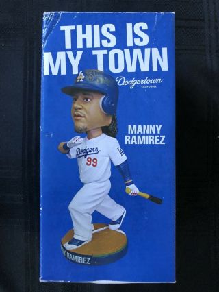 Dodgers Bobblehead - Manny Ramirez - This Is My Town - Dodgertown (2009) 3