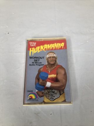 Vintage 1985 Hulkamania Workout Set 40 - Min Audio Cassette Tape Incredible Hulk