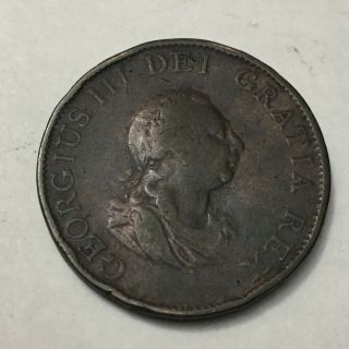 Vintage Great Britain 1799 Georgius Iii Dei Gratia Rex Coin 7