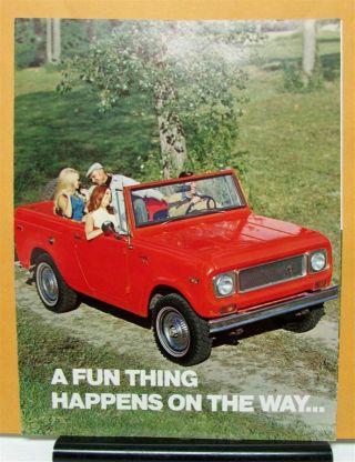 1971 International Harvester Scout Model 800b Sales Brochure And Specification