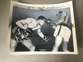 Joe Louis And Joe Walcott Boxing Fight.  Glossy