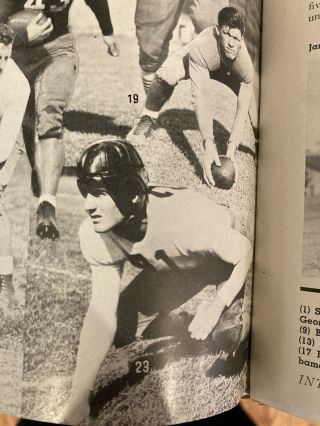 Vintage Paul Bear Bryant As A Player Alabama 1936 College Football Supplement