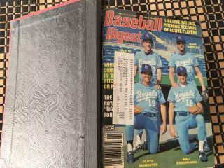 1988 Baseball Digest,  Complete Year 12 Issues In Binder,  Still Has Inserts