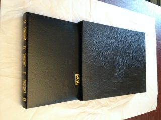 Vintage Parker Heatseal Photo Album Gold On Black In Dust Sleeve W/16 Pages