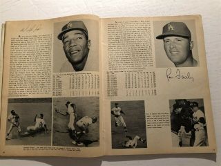 1967 Los Angeles Dodgers Yearbook Sandy Koufax Don Drysdale Wes Parker W Davis