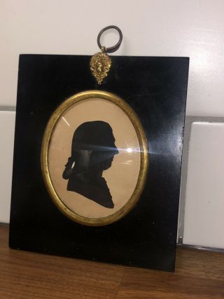 Antique Silhouette Of A Gentleman In Frame