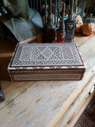 Vintage Anglo Indian Sadeli Micro Mosaic Box