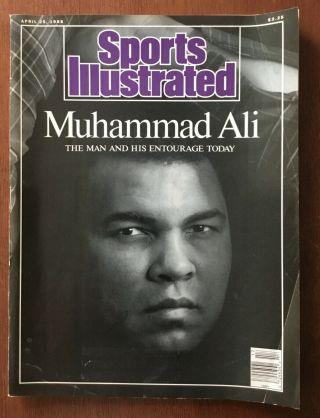 Vintage Sports Illustrated April 25,  1988 Muhammad Ali Cover