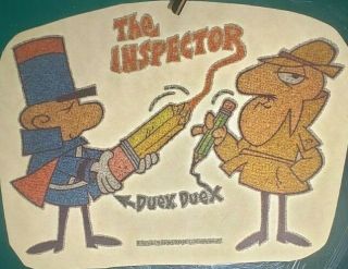 Vintage The Inspector Deux Deux Pink Panther Iron On Heat Transfer Glitter 7x9 "