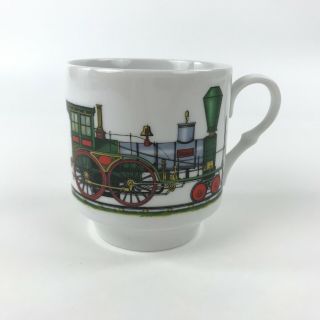 Bavaria Schumann Arzberg Germany Ceramic Coffee Mug Cup Train Steam Engine