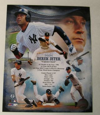 Derek Jeter York Yankees Licensed Legends Career 8x10 Photo Composite