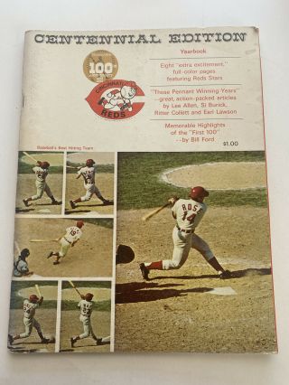 1969 Cincinnati Reds Centennial Edition Baseball Yearbook