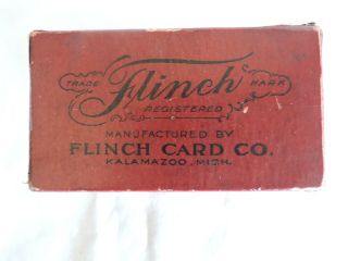 Flinch Vintage Card Game By The Flinch Card Co.  With Rules 1913