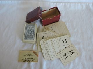 Flinch Vintage Card Game by the Flinch Card Co.  with rules 1913 3