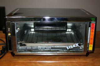 Vintage Proctor Silex Chrome Toaster Oven / Broiler 0750b Type 07