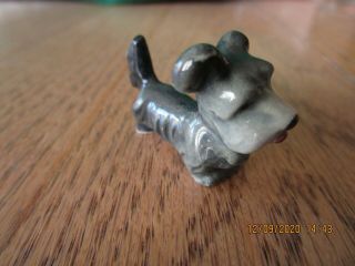 Vtg Old Miniature Skye Terrier Dog Figurine Germany Porcelain Ceramic