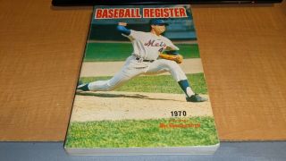 1970 Sporting News Baseball Register Player Guide Book Tom Seaver Cover