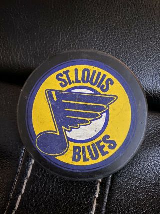 Vintage St Louis Blues Official Hockey Puck Made In Czechoslavakia