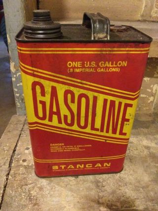 Vintage Stancan 1 Gallon Gas Can