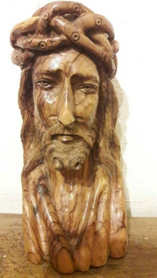 Old Vintage Hand Carved Wooden Jesus Christ Figure Statue Carving